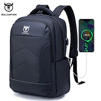 BullCaptain - Mochila Multifunción Impermeable SJB-601-PU-BK Negro